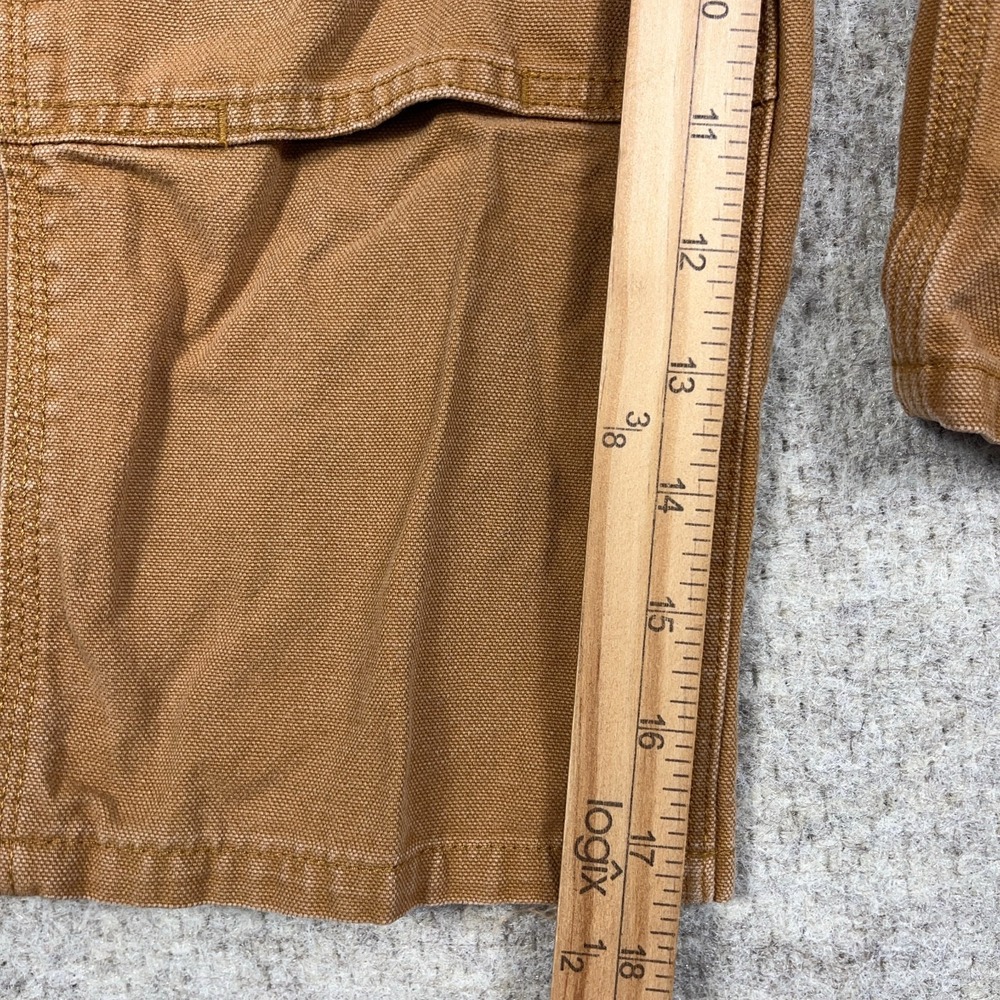 Carhartt Youth Bibs Overalls size 6 Brown Reinforced Double Knee Duck Canvas - Picture 9 of 14